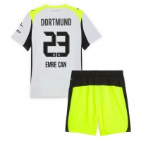 Stroje piłkarskie Borussia Dortmund Emre Can #23 Koszulka Wyjazdowej dla dzieci 2025-26 Krótki Rękaw (+ szorty)